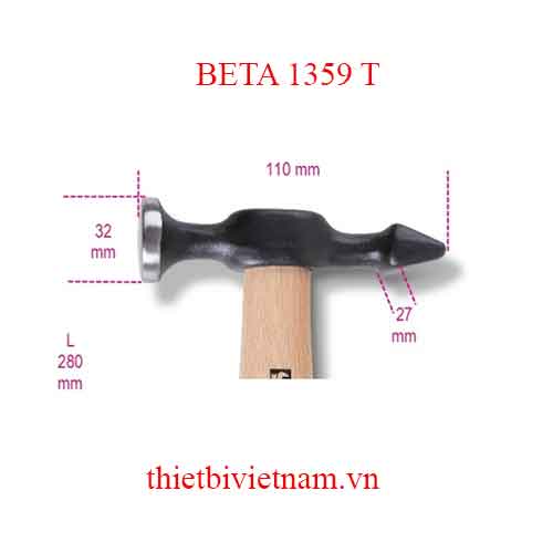 Bộ 2 chiếc HAMMER ROUND FLAT-HORIZONTAL PEIN BETA MODEL 1359 T