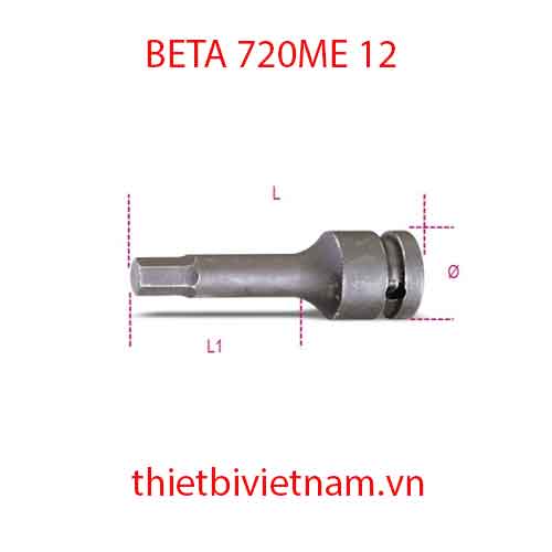 Bộ 3 chiếc IMPACT SOCKET DRIVERS HEX.SCREWS BETA MODEL 720ME 12