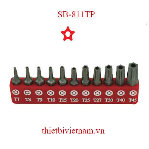 BỘ ĐẦU TUỐC NƠ VÍT ĐẦU SAO LỖ 11 CHIẾC HÃNG GENIUS MODEL SB-811TP