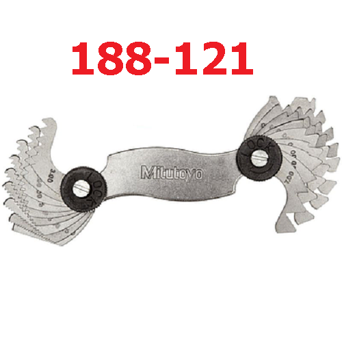 Bộ dưỡng đo ren 0.4-7mm (18 lá) 188-121