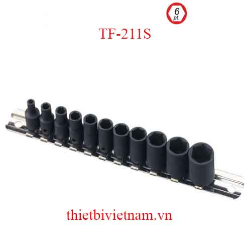 BỘ KHẨU DÙNG CHO SÚNG 1/4 INCH 11 CHIẾC HỆ INCH GENIUS MODEL TF-211S