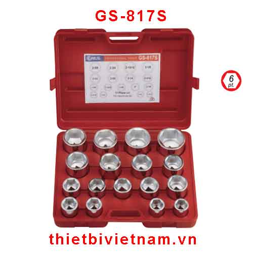 BỘ KHẨU TAY VẶN 17 CHIẾC HỆ INCH HÃNG GENIUS MODEL GS-817S