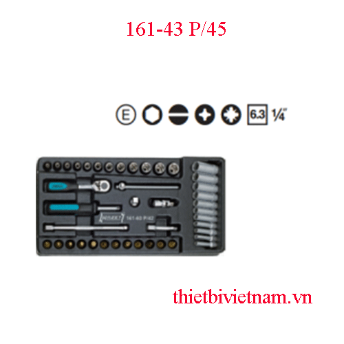 Bộ tuýp đầy đủ 42 chi tiết Hazet 161-43 P/45