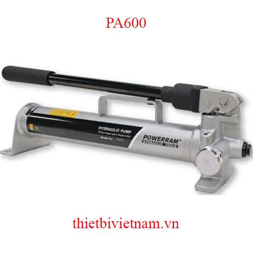 Bơm thủy lực 700 bar, dung tích dầu 600ml Powerram PA600