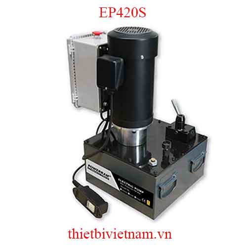 Bơm thủy lực chạy điện dung tích 20 lít, 700 bar Powerram EP420S