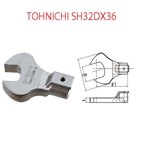 Đầu mở cờ lê TOHNICHI SH32DX36