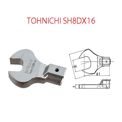 Đầu mở cờ lê TOHNICHI SH8DX16