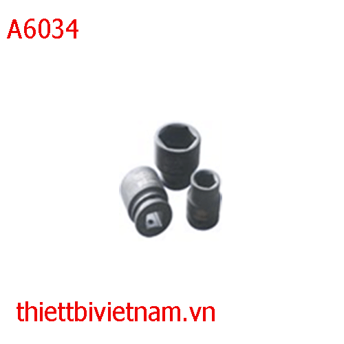 Đầu típ đen ngắn, lục giác LICOTA 3/4 số 34mm A6034