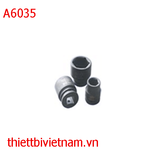 Đầu típ đen ngắn, lục giác LICOTA 3/4 số 35mm A6035