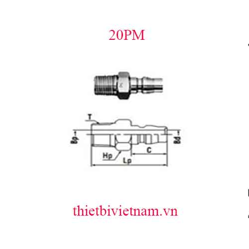 KHỚP NỐI HÃNG NITTO 20PM