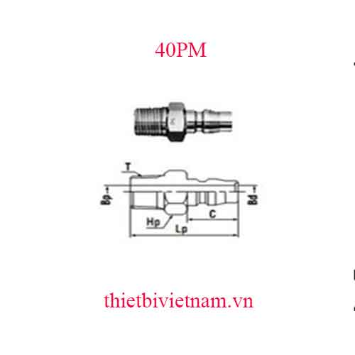 KHỚP NỐI HÃNG NITTO 40PM