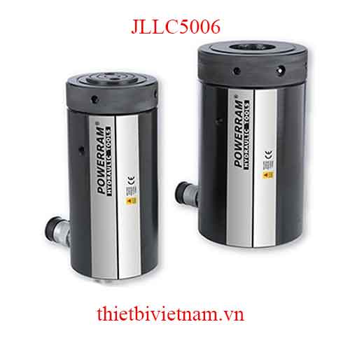 Kích thủy lực 500 tấn, 1 chiều, hồi về bằng tải hãng Powerram JLLC5006