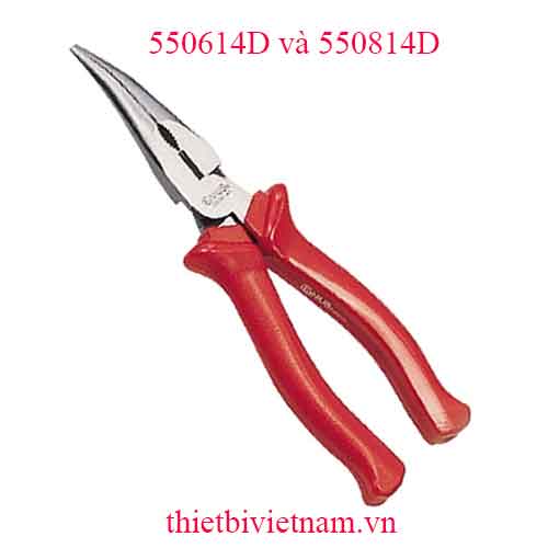 KÌM MỎ NHỌN ĐẦU CONG TAY CẦM NHỰA 6, 8 INCH HÃNG GENIUS MODEL 550614D và 550814D 