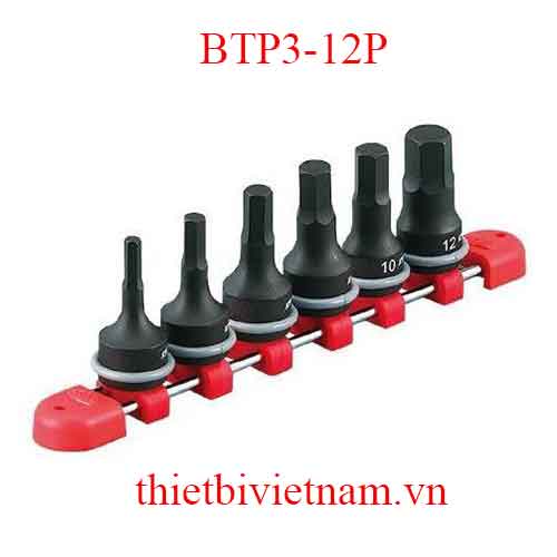 Lục giác chìm hệ mét dạng khẩu 3/8 inch dài 52mm hãng KTC BTP3-12P