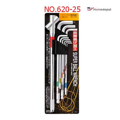 Lục giác chữ T đầu bi nhật bản 2.5mmx1Wise70mm NO.620-25 