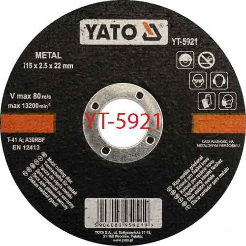Lưỡi cắt sắt 115X2,5X22mm YATO YT-5921