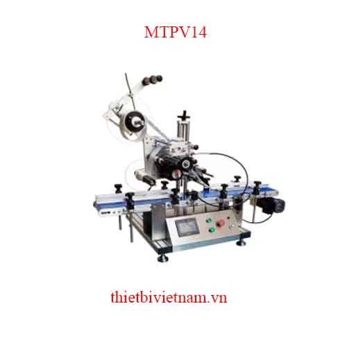 Máy dán nhãn nắp hũ, chai, hộp... giá rẻ, năng suất cao MTPV14