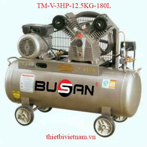 MÁY NÉN KHÍ DÂY ĐAI BUSAN-3HP-12.5kg-180L TM-V-3HP-12.5KG-180L