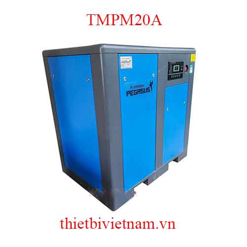 Máy nén khí trục vít có dầu hãng Pegasus 20HP, 15kW, 2.30m3/phút TMPM20A