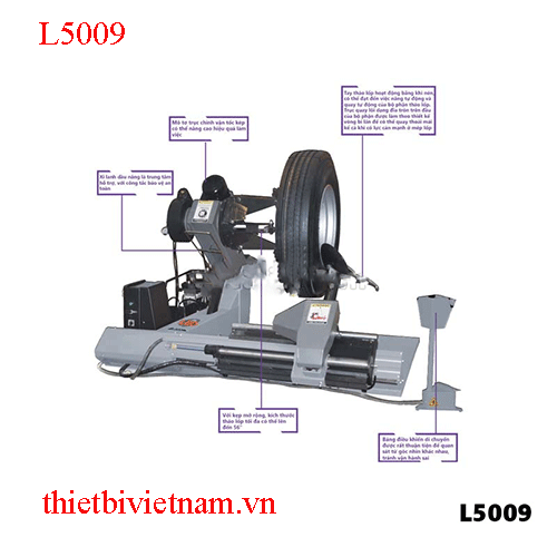 Máy Tháo Vỏ Xe Tải Xe Công Trình LEO L5009 Italy