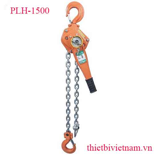 Pa lăng xích lắc tay 15 tấn, loại professional, chiều cao nâng 1.5m Powerram PLH-1500