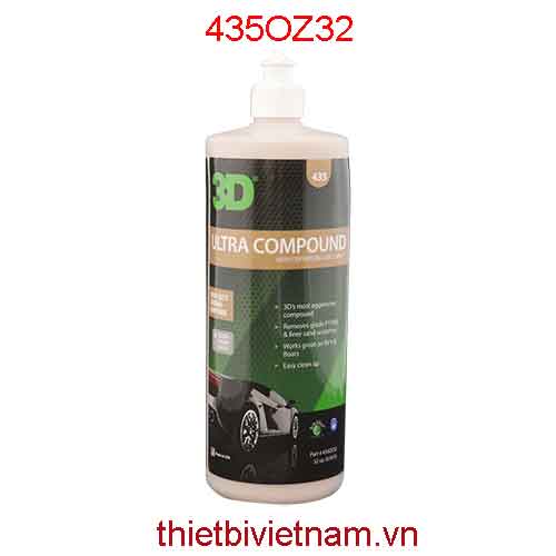 Sản phẩm đánh bóng hang 3D Ultra Compound 32 Oz (945ml) | 435OZ32