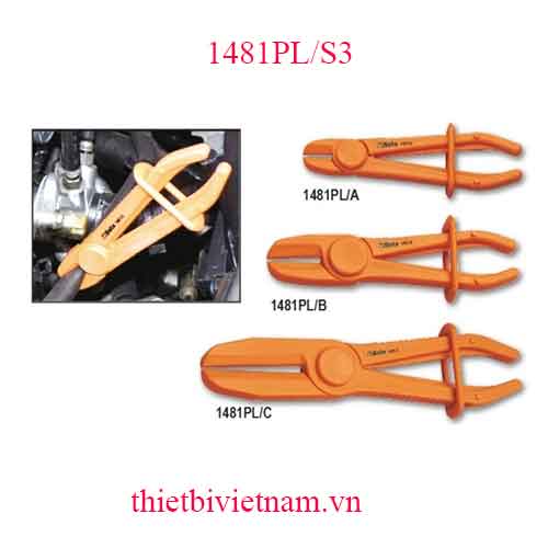 SET OF 3 PLASTIC HOSE PLIERS BETA MODEL 1481PL/S3