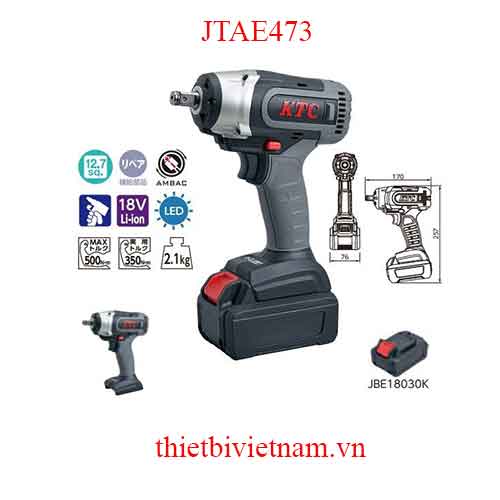Súng vặn ốc 1/2 inch dùng pin KTC JTAE473