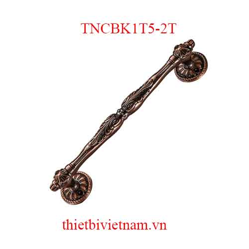 Tay nắm cửa bằng kẽm dài 1T5, 2T màu nâu bóng và cafe vàng model TNCBK1T5-2T