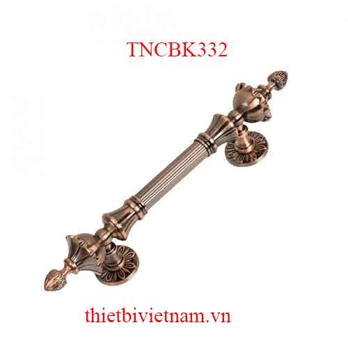 Tay nắm cửa bằng kẽm dài 332mm màu nâu bóng và cafe vàng model TNCBK332