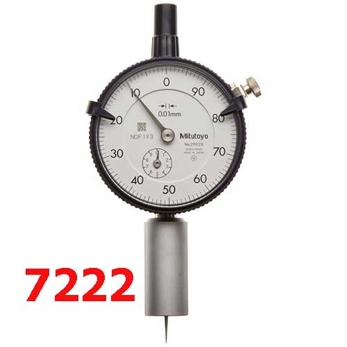 Thước đo sâu đồng hồ 0-10mmx0.01 đế tròn 7222