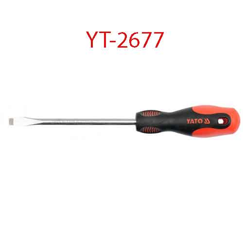 Tuốc-nơ-vít 2 cạnh (-) có nam châm 4x150x4 YATO YT-2677