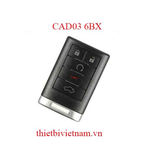 Vỏ chìa khóa ô tô Cadillac CTS Keyless Go 5 Button 2009-2012 CAD03 6BX