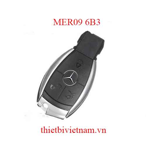 Vỏ Chìa khóa ô tô Mercedes Key Shell 3 Button Metal Round Head MER09 6B3
